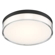 Vantage 7" Wide LED Flush Mount Ceiling Fixture with Clear Acrylic Diffuser