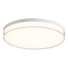 Vantage 13" Wide LED Flush Mount Ceiling Fixture with Clear Acrylic Diffuser