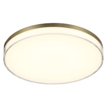 Vantage 13" Wide LED Flush Mount Ceiling Fixture with Clear Acrylic Diffuser