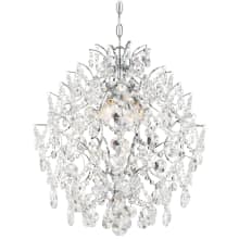 Isabella's Crown 4 Light 18" Wide Mini Chandelier with Crystal Accents