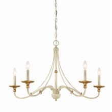 Westchester County 5 Light 28" Wide Taper Candle Chandelier