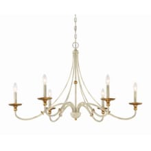 Westchester County 6 Light 40" Wide Taper Candle Chandelier