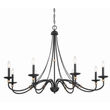 Westchester County 8 Light 46" Wide Taper Candle Chandelier