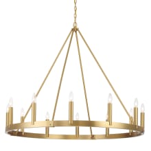 Dutton 12 Light 43" Wide Taper Candle Style Ring Chandelier