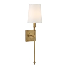 Calera 23" Tall Wall Sconce with Fabric Shade