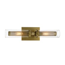 Emmerham 2 Light 20" Wide Vanity Light with Clear Glass Shades