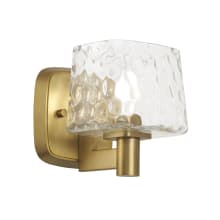Drysdale 6" Tall Bathroom Sconce with Water Glass Shade