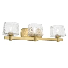 Drysdale 3 Light 24" Wide Vanity Light with Water Glass Shades