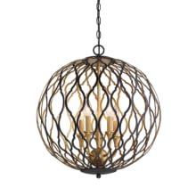 Gilded Glam 5 Light 20" Wide Taper Candle Pendant