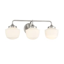 Cornwell 3 Light 23" Wide Vanity Light with Etched Opal Glass Shades