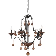 Colonial Charm 5 Light 28" Wide Taper Candle Style Chandelier