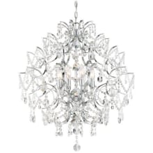 Isabella's Crown 8 Light Single Tier Chandelier with Crystal Accents