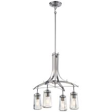 4 Light One Tier Chandelier from the Poleis Collection