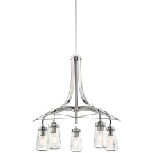5 Light One Tier Chandelier from the Poleis Collection