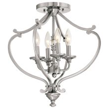 4 Light 18" Wide Semi-Flush Ceiling Fixture from the Savannah Row Collection