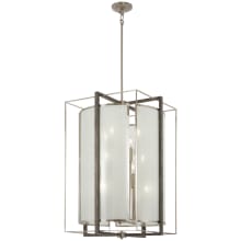 Tyson's Gate 12 Light 20" Wide Pendant with Glass Panel Shades
