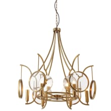 Into Focus 6 Light 32" Wide Abstract Candle Style Chandelier