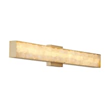Divinely 5" Tall LED Wall Sconce with Acrylic Shade - 32" Wide ADA Compliant