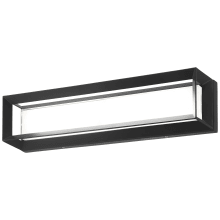Averton 22" Wide LED Bath Bar with Clear Glass Shade