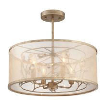 4 Light Semi-Flush Ceiling Fixture from the Sara's Jewel Collection