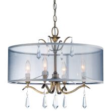 4 Light One Tier Mini Chandelier from the Laurel Estate Collection