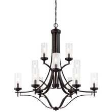 Elyton 12 Light 36" Wide Vantage Chandelier with Clear Seedy Glass Shades