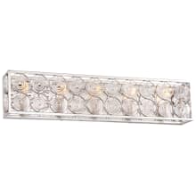 Culture Chic 5 Light 30-3/4" Wide Bath Bar with Reflective Backplate