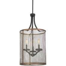 Marsden Commons 3 Light 14" Wide Taper Candle Pendant with Seedy Glass Shades