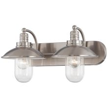 2 Light Bathroom Vanity Light from the Downtown Edison Collection