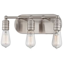 3 Light Bathroom Vanity Light from the Downtown Edison Collection