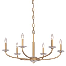 Atella 6 Light 32" Wide Taper Candle Style Chandelier