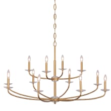 Atella 12 Light 48" Wide Taper Candle Style Chandelier