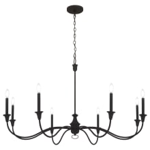 Halifax County 8 Light 48" Wide Taper Candle Style Chandelier