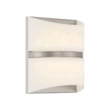 Velaux 11" Tall LED Wall Sconce with Faux Alabaster Shade