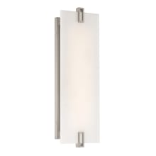 Aizen 19" Tall LED Wall Sconce with Faux Alabaster Shade - ADA Compliant