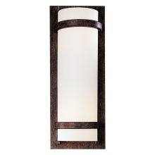 2 Light 17" Tall ADA Wall Sconce with Etched Opal Shade