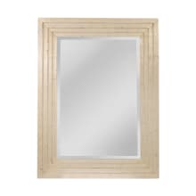 Pitney 39-11/16" x 50-5/16" Rectangular Beveled Wood Wall Mounted Decorative Mirror