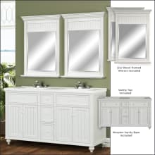 60" Bathroom Vanity Set - Cabinet, Stone Top and Mirror Included