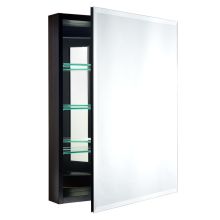 Carlentini 30"H x 23"W Recessed or Surface Mount Medicine Cabinet with Beveled Mirror