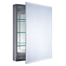 Carlentini 30"H x 23"W Recessed or Surface Mount Medicine Cabinet with Beveled Mirror