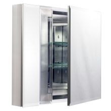 Dual Mount 26" X 30" Beveled Double Door Medicine Cabinet (Surface or Recessed Mounting)