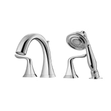 Claudius Deck Mounted Tub Filler with Built-In Diverter - Includes Hand Shower