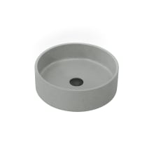 Moguer 15-3/8" Circular Concrete Vessel Bathroom Sink