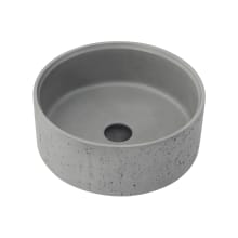 Almonte 15-3/8" Circular Concrete Vessel Bathroom Sink