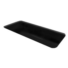 43" Cast Iron Single Basin Kitchen Sink for Undermount Installations with Sound Dampening Technology