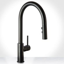 Mia Pull-Down Kitchen Faucet with Multi-Flow Spray Head - Includes Optional Deck Plate