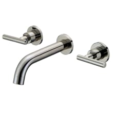 Kennedy 2.2 GPM Wall Mounted Widespread Bathroom Faucet