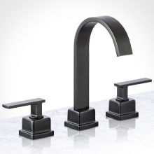 Elysa Modern Widespread Bathroom Faucet - Includes Brass Push-Pop Drain Assembly