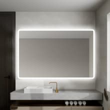 56" x 36" Modern Rectangular Frameless Bathroom Wall Mirror