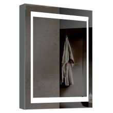 20" W x 26" H Rectangular Frameless Wall Mounted Medicine Cabinet with LED Lighting